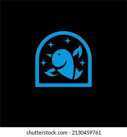Logo del ave voladora y estrella en escudo.
Adecuado para logotipos, marcas o empresas de comunicación.