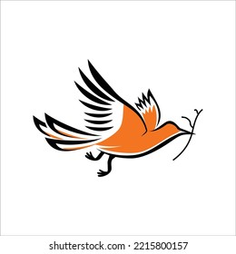 flying bird logo template 1