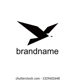 Flying bird logo template