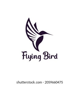 Diseño de vectores con logotipo de aves voladoras