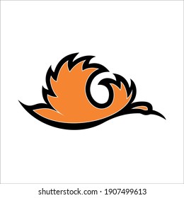 flying bird logo vector illustration design