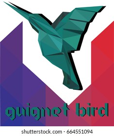 flying bird low poly