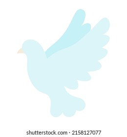 flying bird on a white background. Peace dove icon. Peace concept. Flying bird. Dove logo icon Vector. Abstract Flying dove logo elegant silhouette design