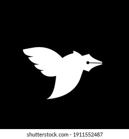 ILUSTRACIÓN DEL DISEÑO DE ICONOS DEL VOLADOR DE LA PLUMA DE AVES	