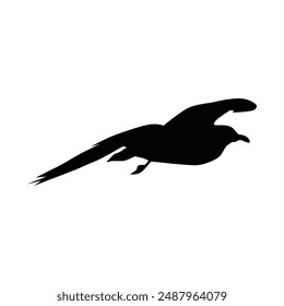 Flying Bird Silhouette Icon vector illustration design