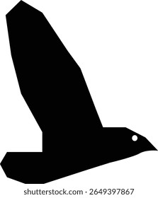 flying bird silhouette in the sky 