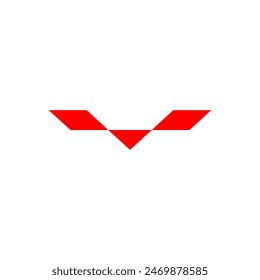 Flying Bird Silhouette Vector Logo with Abstract Geometric Shapes suitable for Automotive Companies, Transportation Businesses, Machinery Industries, and Other Businesses