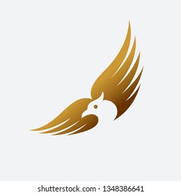 Flying Bird Template Logo