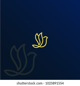 flying bird that can be a symbol of movements ( delivery ) and that have a meanings of FREE