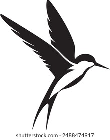 a flying bird vector art suitable for any use