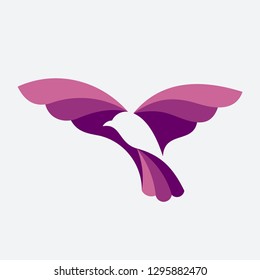 Flying Bird Vector Logo