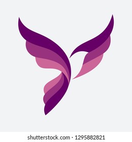 Flying Bird Vector Logo