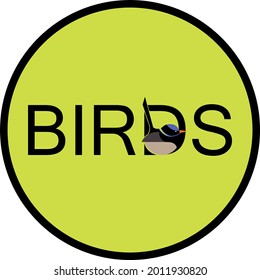 Flying Bird vector logo. Luxury bird, eagle, hawk, vector line logotype design.
