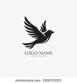 Flying bird, wing, icon, bird, eagle, wings, fly fully editable vector logo template