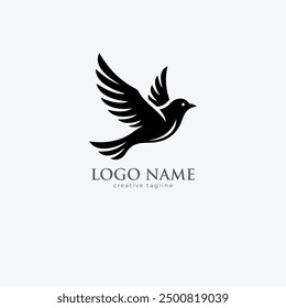 Flying bird, wing, icon, bird, eagle, wings, fly fully editable vector logo template