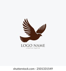 Flying bird, wing, icon, bird, eagle, wings, fly fully editable vector logo template