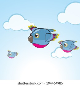 flying birds