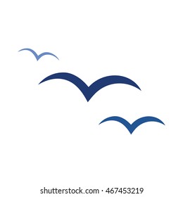 Flying birds icon