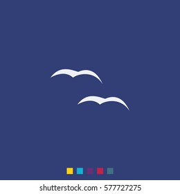 Flying birds icon.