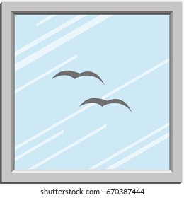 Flying birds icon.
