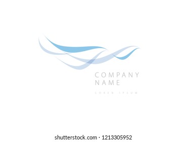 Flying Birds isolated, swoosh stylise , abstract birds