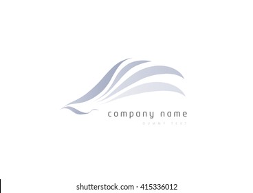 Flying Birds isolated, swoosh stylise, abstract birds, Airline template logo, 
Tourism template logo
