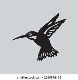 Flying Birds. Monochrome Bird Silhouettes. Design for an invitation, greeting, comic book, illustration, card, or postcard. Illustration isolated on a white background. Vector logo 
