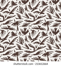 flying birds seamless background