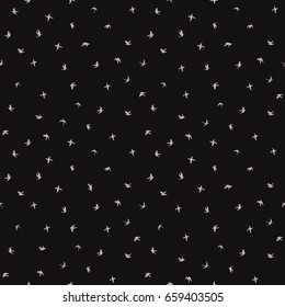 Flying birds seamless pattern
