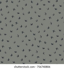 flying birds  seamless pattern background
