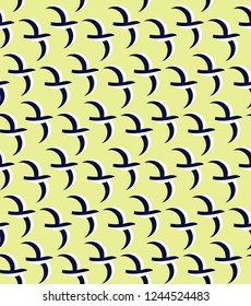 Flying birds - seamless vector pattern