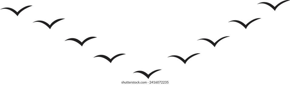 Flying Birds sign, flying birds, flock of flying birds