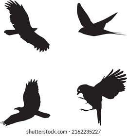 Flieger-Silhouette, Vektorhintergrund