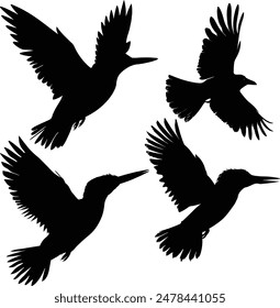 Flying Birds Silhouettes, Flying Birds Clip Arts, Flying Birds, Flying Birds Printable, Bird Silhouette
