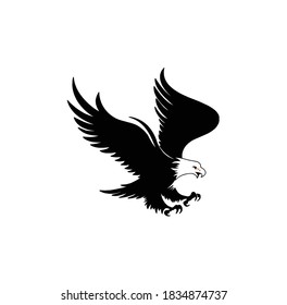 Flying birds silhouettes on white background. Vector illustration. isolated bird flying. tattoo design.