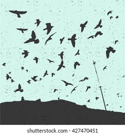 Birds Feather Flock Together Stock Illustrations Images Vectors Shutterstock