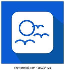 Flying birds vector icon