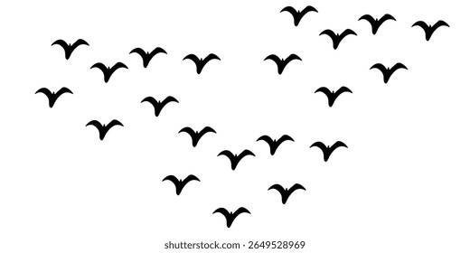 Flying Birds Vector And Illustration. Eps 10