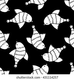 Flying birds vector pattern