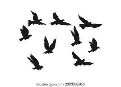 flying birds.high quality.vector illustration.for your design project