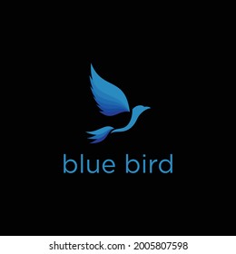 flying blue bird company logo