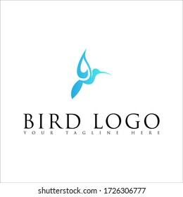 FLYING BLUE BIRD LOGO DESIGN