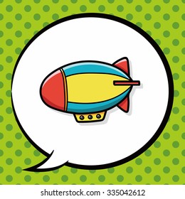 Flying Boat doodle, speech bubble