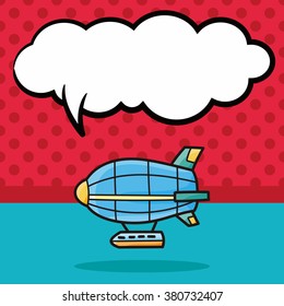 Flying Boat doodle, speech bubble