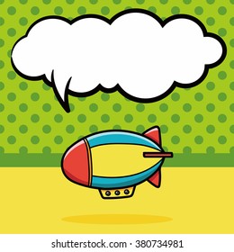 Flying Boat doodle, speech bubble