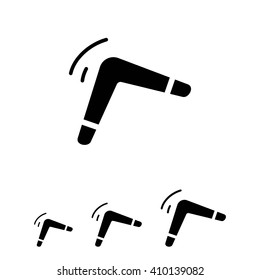 Flying boomerang icon