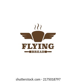 Diseño del logo del pan volador