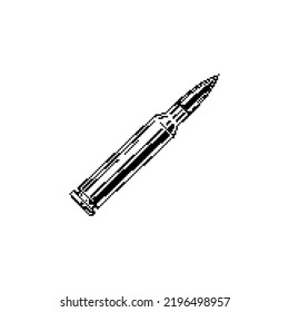 Icono de punto medio de bala voladora. El patrón de semitono contiene puntos de círculo. Ilustración vectorial del icono de bala voladora sobre un fondo blanco.