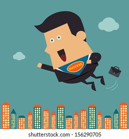 Flying business hero, Business idea