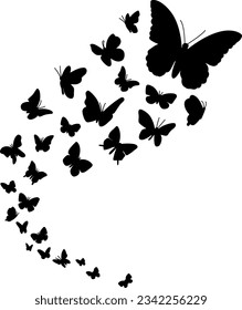 Flying Butterflies Digital EPs Vector graphics File